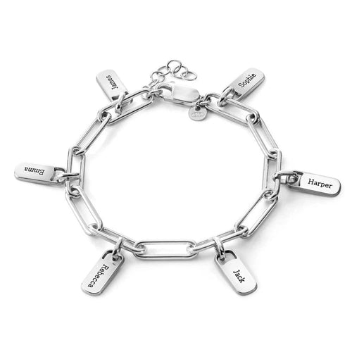 Multiple Nameplate Bracelet - 18k Gold Plated