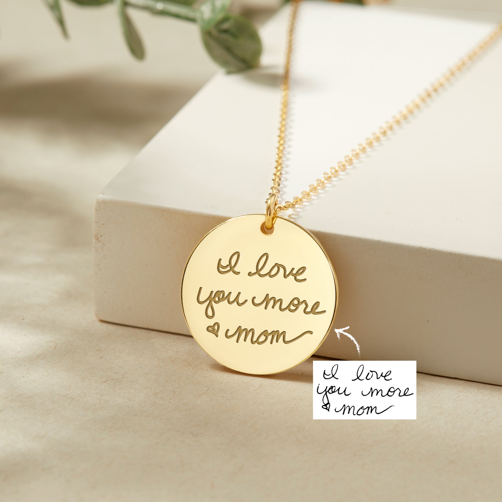 Handwriting Necklace - 18k Gold Plated