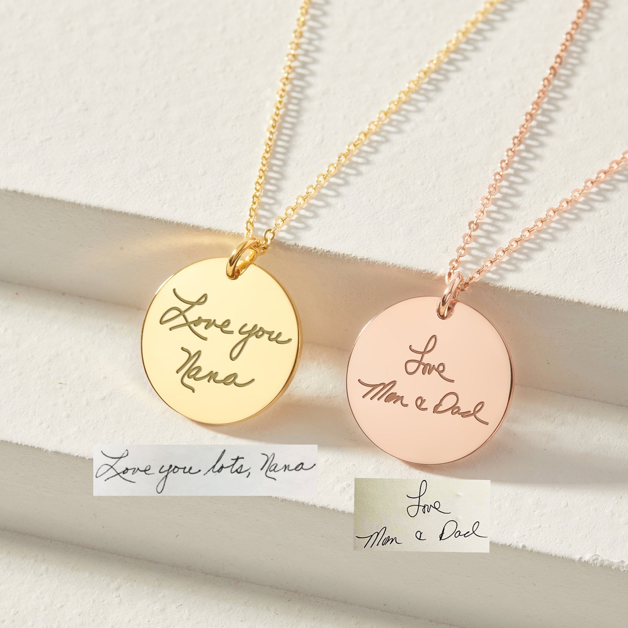 Handwriting Necklace - 18k Gold Plated