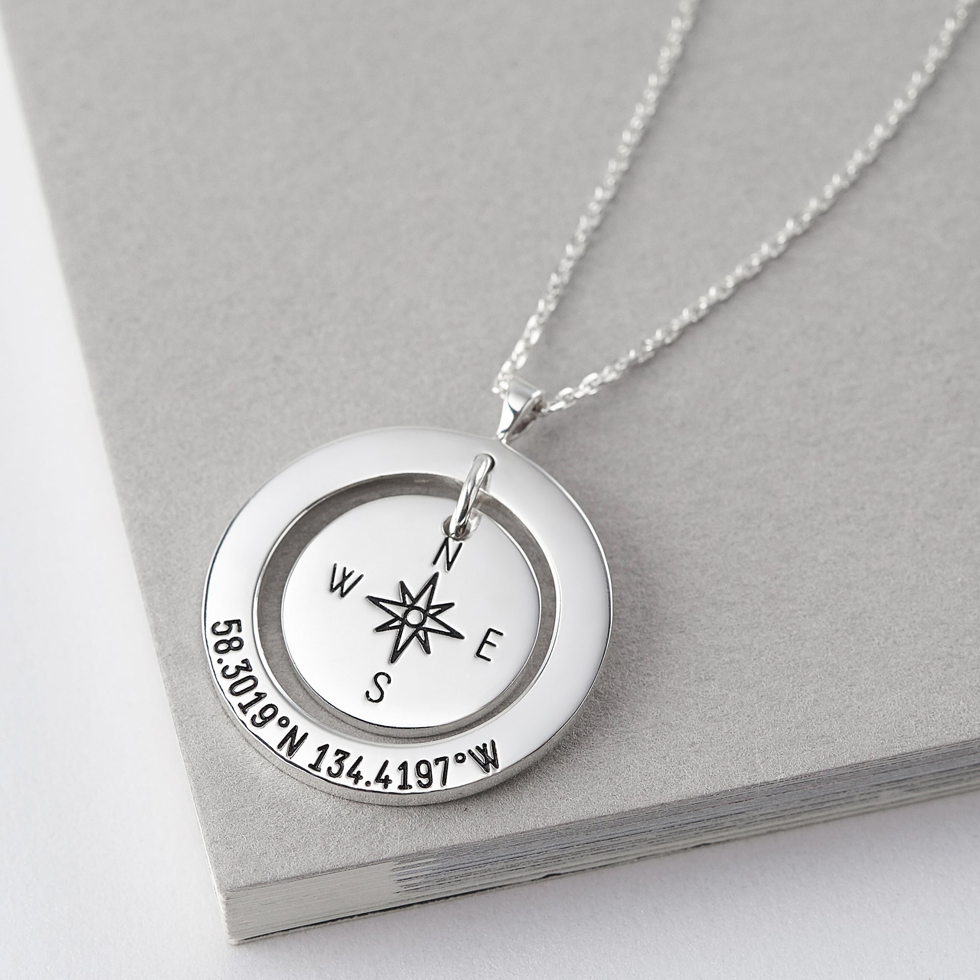 Coordinates Necklace - 18k Gold Plated
