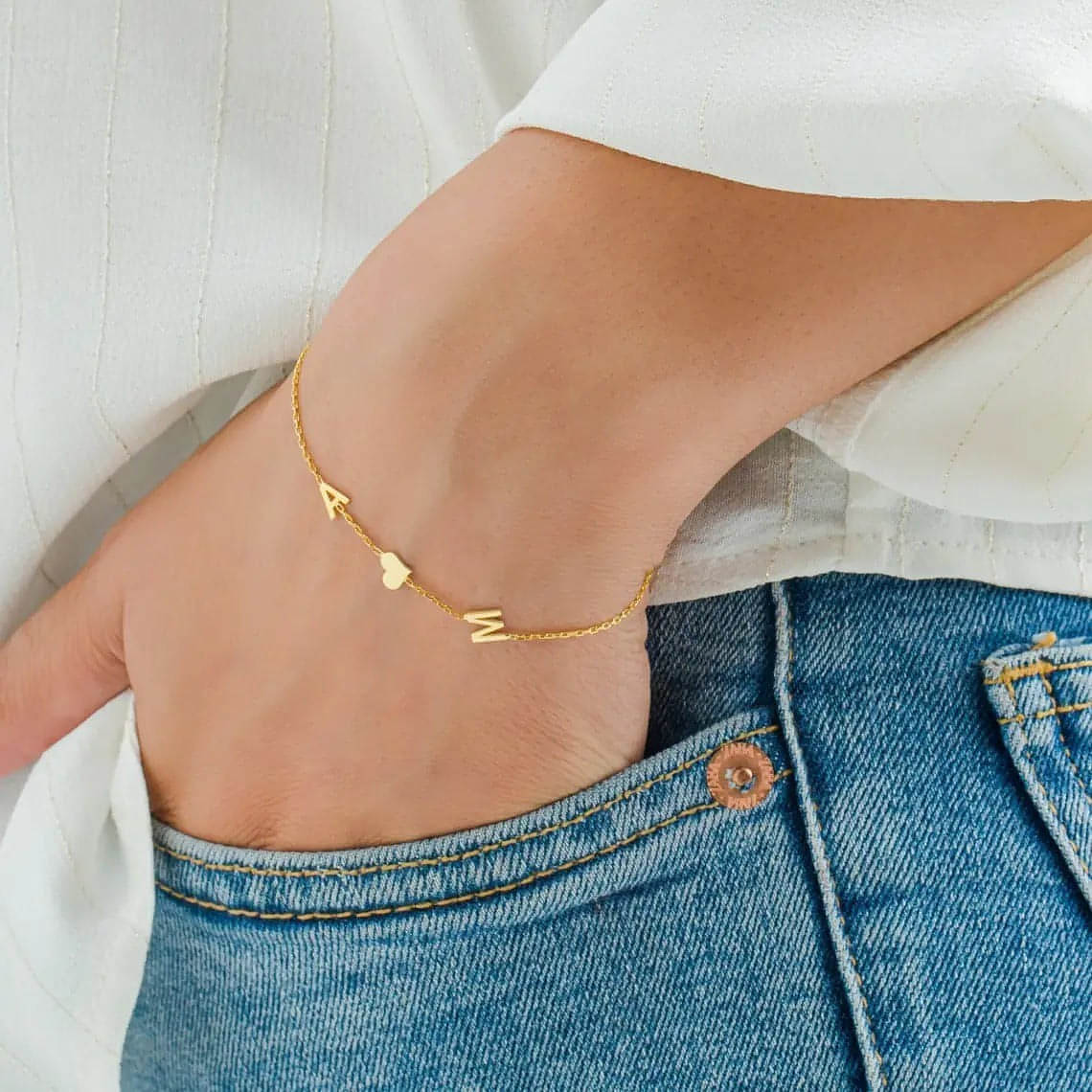 Name Bracelet – 18k Gold Plated