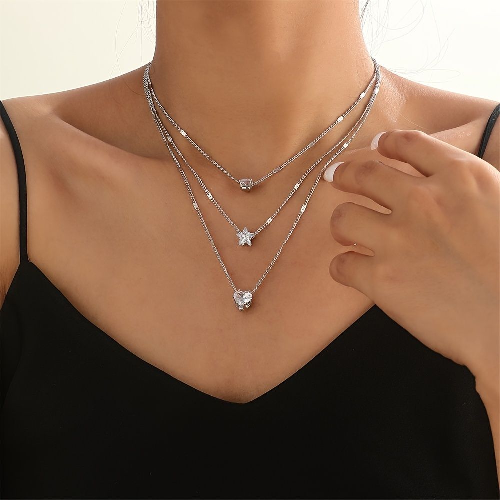 Radiance Layered Zircon Necklace