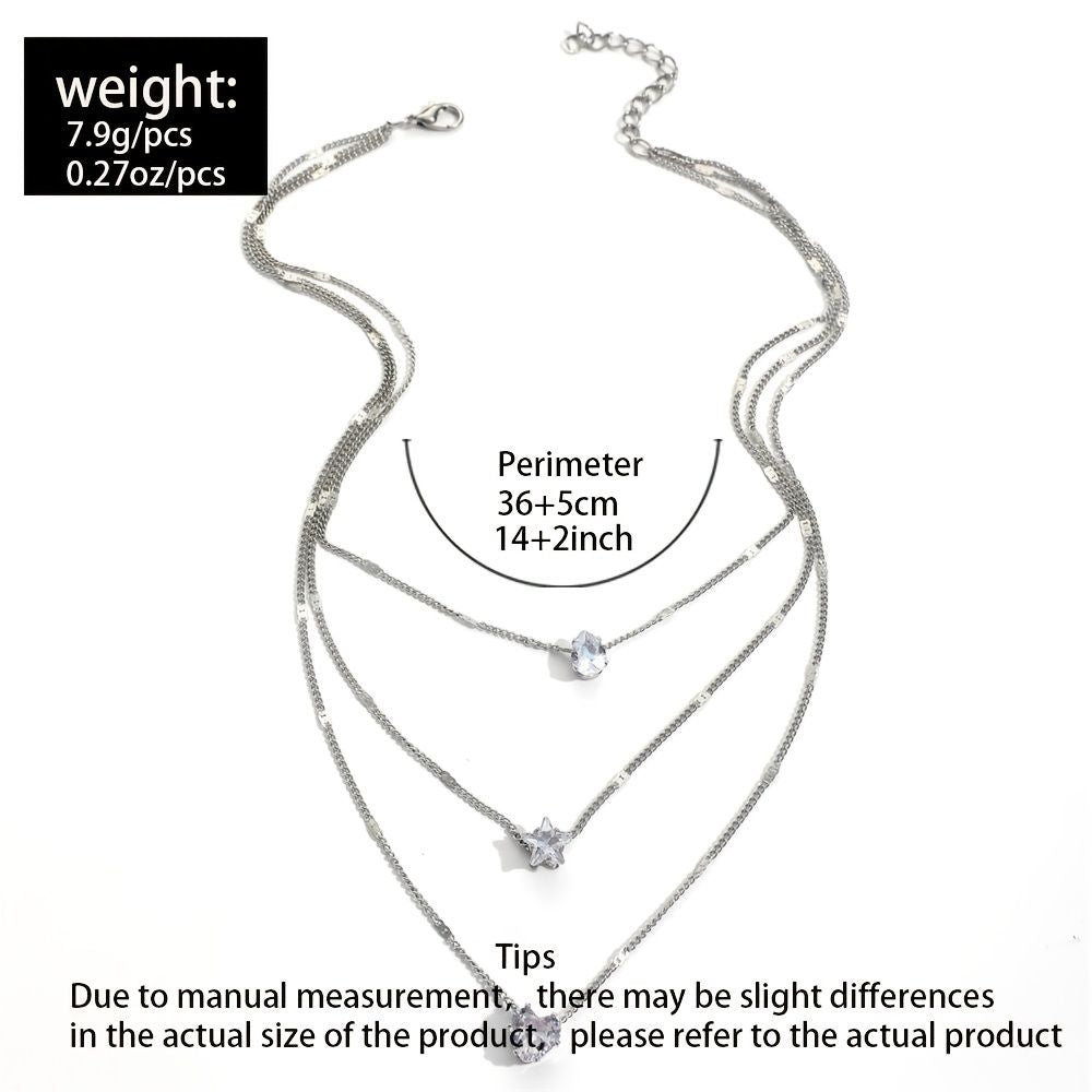 Radiance Layered Zircon Necklace