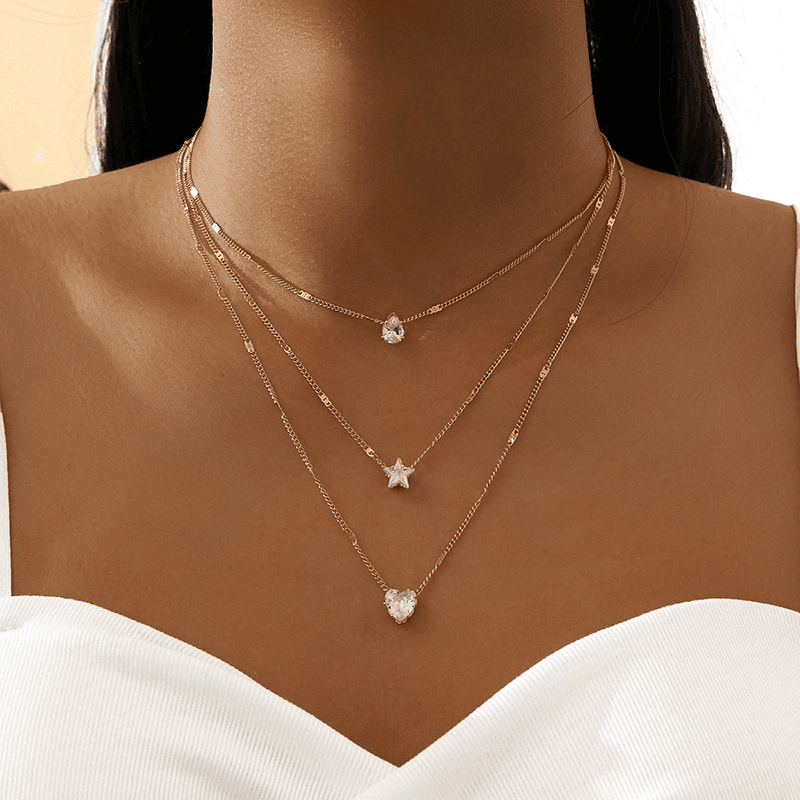 Radiance Layered Zircon Necklace